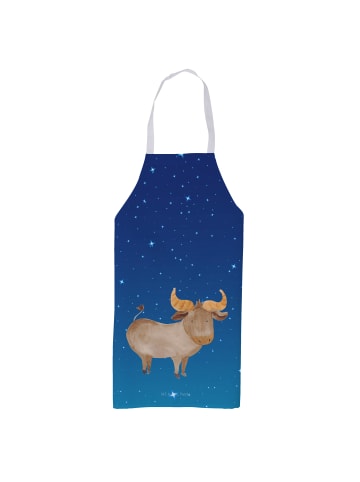 Mr. & Mrs. Panda Schürze Sternzeichen Stier ohne Spruch in Sternenhimmel Blau