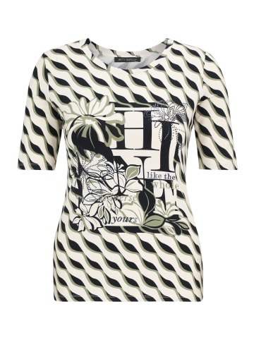 Betty Barclay Basic Shirt mit Print in Beige/Dark Blue