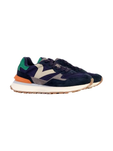 Victoria Niedrige Sneaker aus Leder Blau