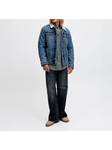 Jack and Jones JJIJEAN JJJACKET W. Sherpa AKM 024 SN in Blau