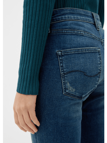 QS Denim Hose lang in Blau