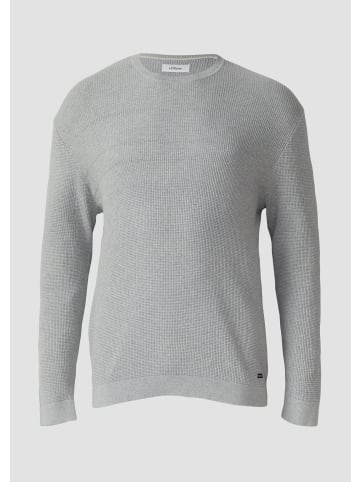 s.Oliver Strickpullover in 94W0_grau meliert