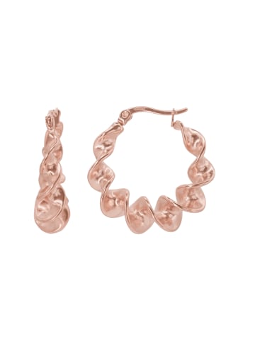 Steel_Art Creolen Damen Ovid rose goldfarben in rosegoldfarben