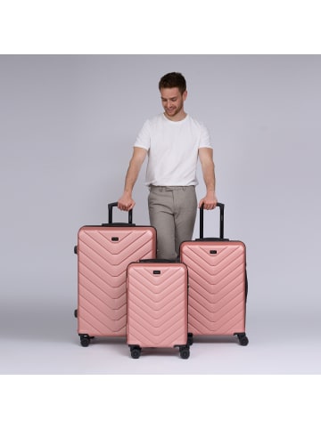 Redolz Essentials 07 3-SET 4 Rollen Kofferset 3-teilig in rose 2