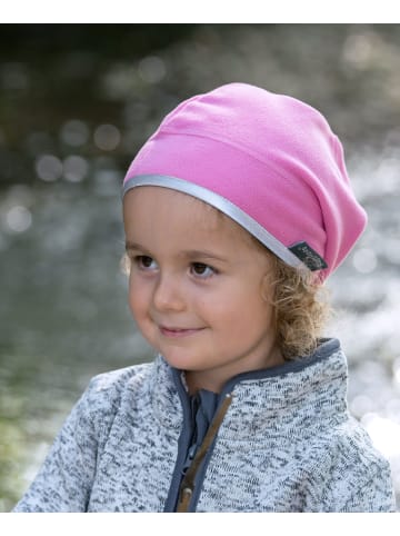 Playshoes Fleece-Mütze helmgeeignet in Pink