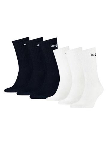 Puma Socken 6er Pack in Blau/Weiß
