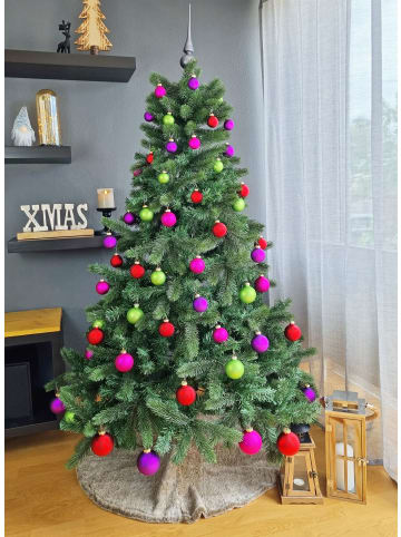 JACK 60x Glas Christbaumkugeln Kugeln 18x4+20x5+16x6+6x7 cm in Bunt