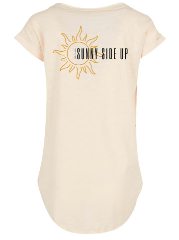 F4NT4STIC Long Cut T-Shirt Sunny side up in Whitesand