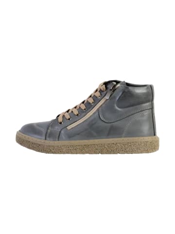 Divine Factory Alénoa High-Top-Sneaker aus Leder Grau