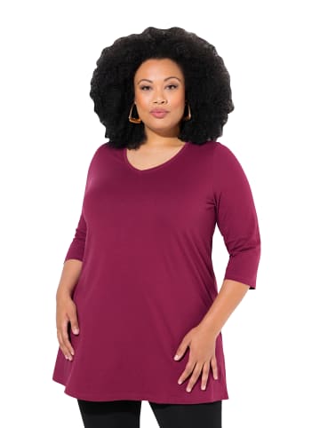 Ulla Popken Longshirt in dunkle beere