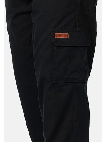 YSROMA Gefütterte Stretch Cargo Hose Straight Leg mit Tunnelzug in Schwarz