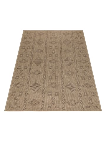 KADIMA DESIGN Teppich Outdoor Waschbar Vintage JUNGFRAU Strapazierfähig OEKO-TEX in Schwarz