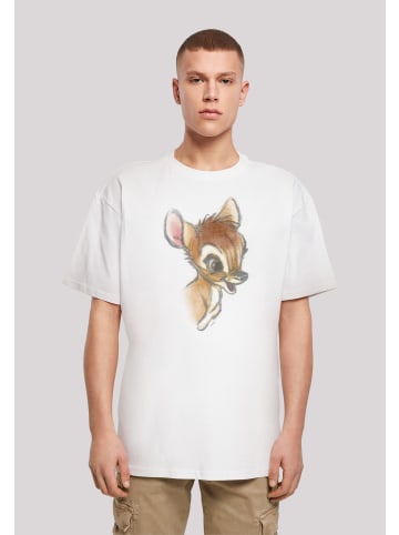 F4NT4STIC Heavy Oversize T-Shirt Disney Bambi Zeichnung modischer Print in weiß
