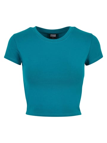 Urban Classics Cropped T-Shirts in watergreen