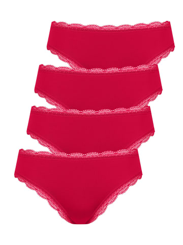 Lisca 4er Pack Slip in red