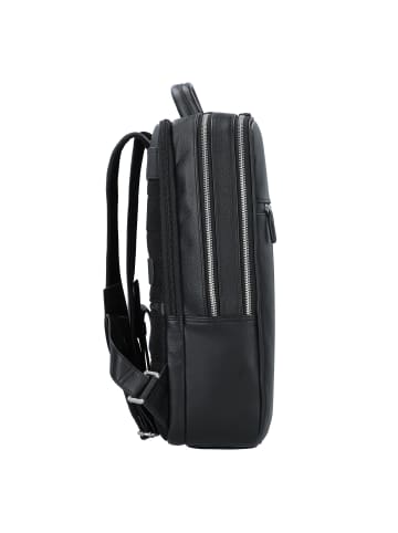 PICARD Milano Business-Rucksack Leder 39 cm Laptopfach in schwarz