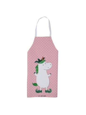 Mr. & Mrs. Panda Schürze Einhorn Joker ohne Spruch in Rot Pastell