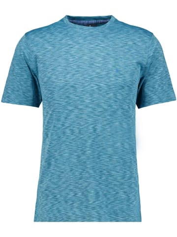 Ragman Softknit T-Shirt space dye in Blau