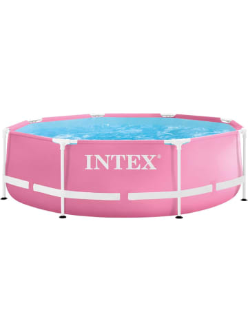 Intex Pink Metal Frame Pool (244x76cm) in rosa
