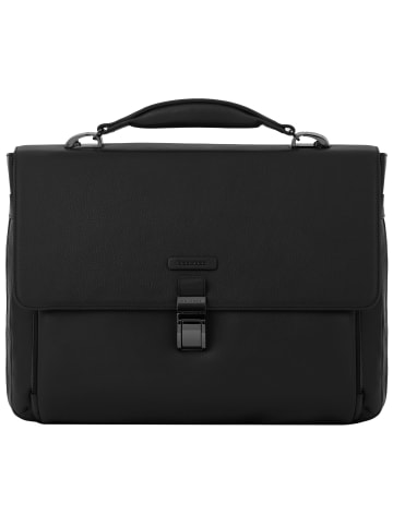 Piquadro Modus Aktentasche Leder 40 cm Laptopfach in black