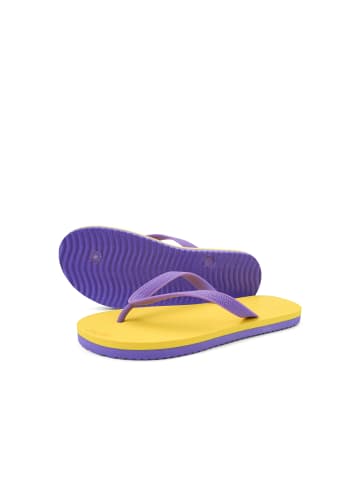 Flip Flop Zehentrenner "originals*color block" in Gelb / Violett