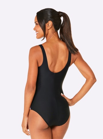 WITT WEIDEN Badeanzug in violett-schwarz-bedruckt