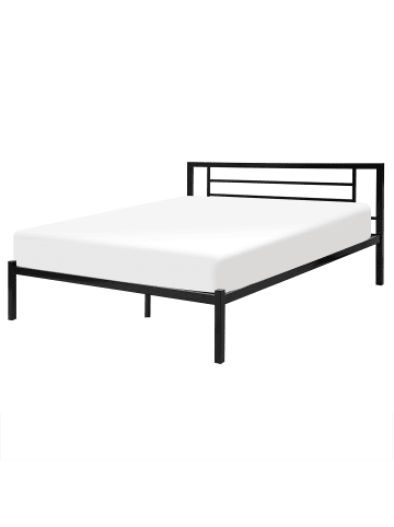 Beliani 2-tlg Doppelbett CUSSET in Schwarz