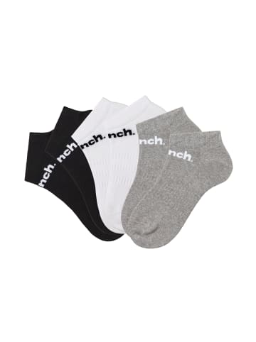 Bench Sportsocken in 2x schwarz, 2x weiß, 2x grau-meliert