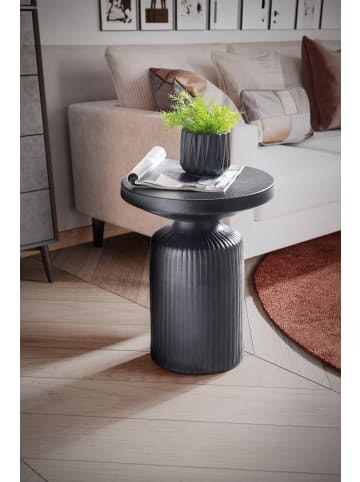 FineBuy Beistelltisch in Schwarz / Metall / 40x40x50