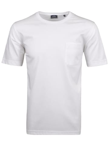 Ragman T-Shirt mit Brusttasche in Weiß