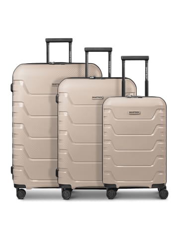 Smartbox Edition 01 4 Rollen Kofferset 3-teilig mit Dehnfalte beige
