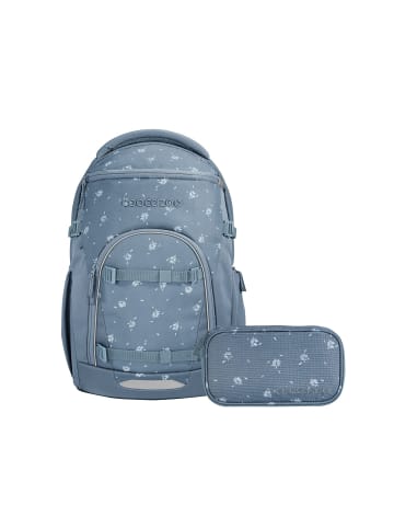 Coocazoo Schulrucksack-Set BYTE "Bloomy Daisy" 2-tlg. in Blau