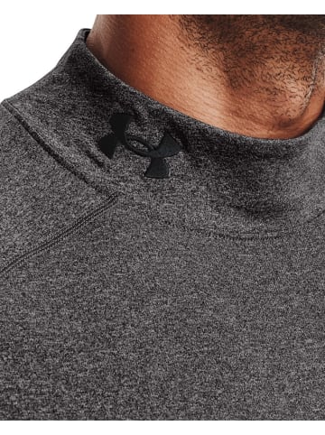 Under Armour Longsleeve "ColdGear Fitted Mock" in Grau