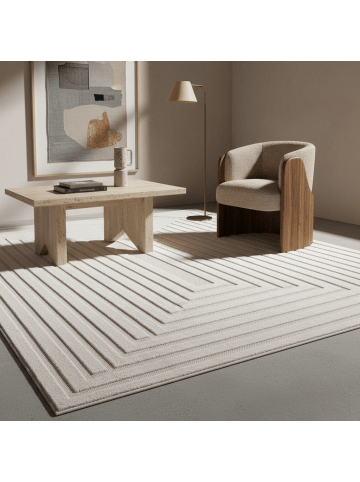 KADIMA DESIGN Teppich In-/Outdoor Kurzflor Raumtiefe Polypropylen Terrasse