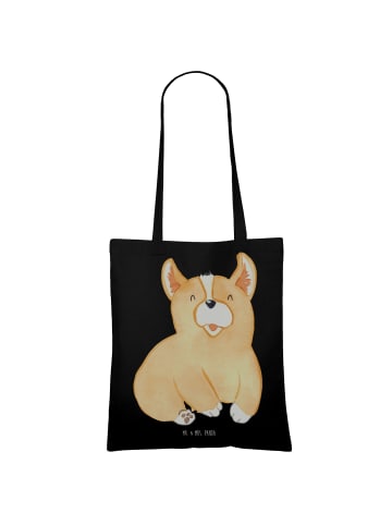 Mr. & Mrs. Panda Tasche Corgie ohne Spruch in Schwarz