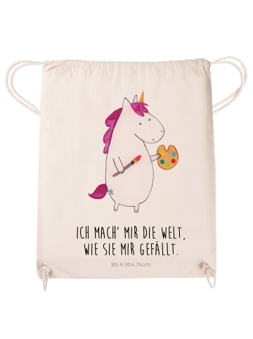 Mr. & Mrs. Panda Stoffbeutel Einhorn Künstler mit Spruch in Creme