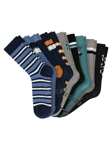 Schiesser Socken 10er Pack in Grau/Blau