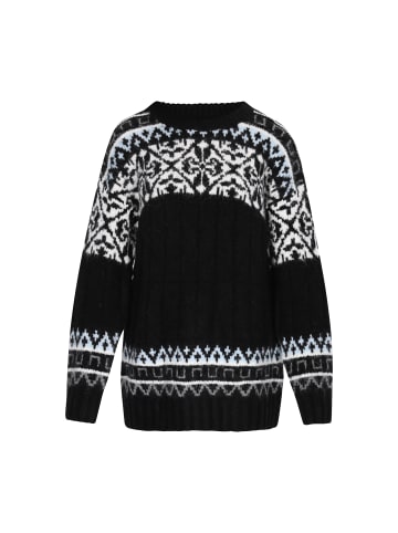 usha FESTIVAL Women Sweater in black multicolor