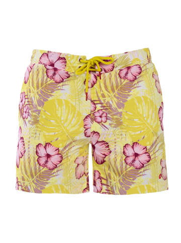 Frozen Cape Badeshorts RIBEIRA in Yellow Printed