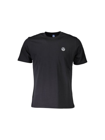 North Sails Schwarzes Baumwoll-T-Shirt