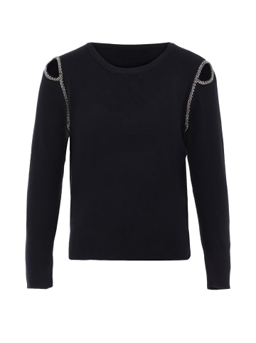 NAEMI Damen Pullover in Schwarz