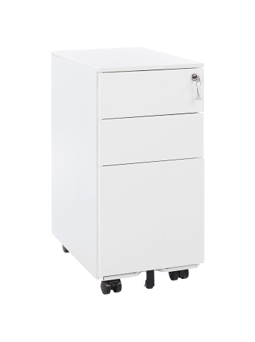 Beliani Büroschrank BOLSENA in Weiß - (W) 30 x (H) 60 x (L) 45 cm