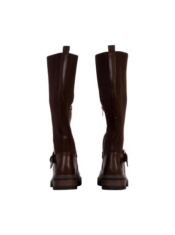 Divine Factory Stiefel mit Reißverschluss Braun