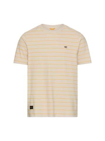 Camel Active T-Shirt aus reiner Baumwolle in Sonnengelb