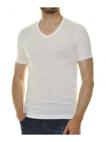 Ragman Doppelpack Body fit T-Shirt in Weiß