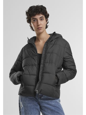 Urban Classics Urban Classics Ladies Short Puffer Jacket With Hood in black