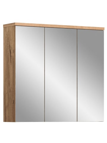 xonox.home Spiegelschrank in Nox Oak Nachbildung/Spiegelfront - (B) 75 x (H) 80 x (T) 20