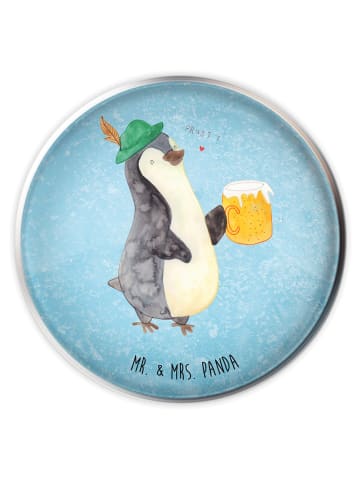 Mr. & Mrs. Panda Ablaufgarnitur Pinguin Bier ohne Spruch in Eisblau