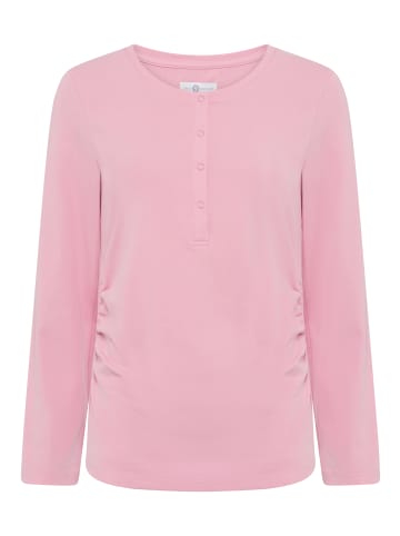 neun 9 monate Umstandsshirt in rosa/weiß