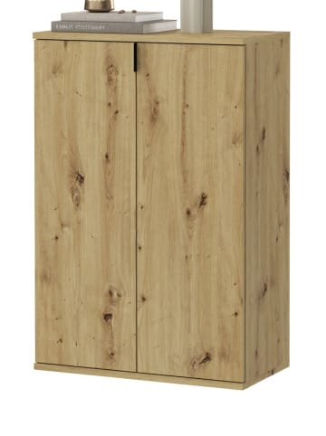 Inn.Furn Schuhschrank Artisan Eiche 61 cm, Flurschrank mit flexibler Inneneinteilung